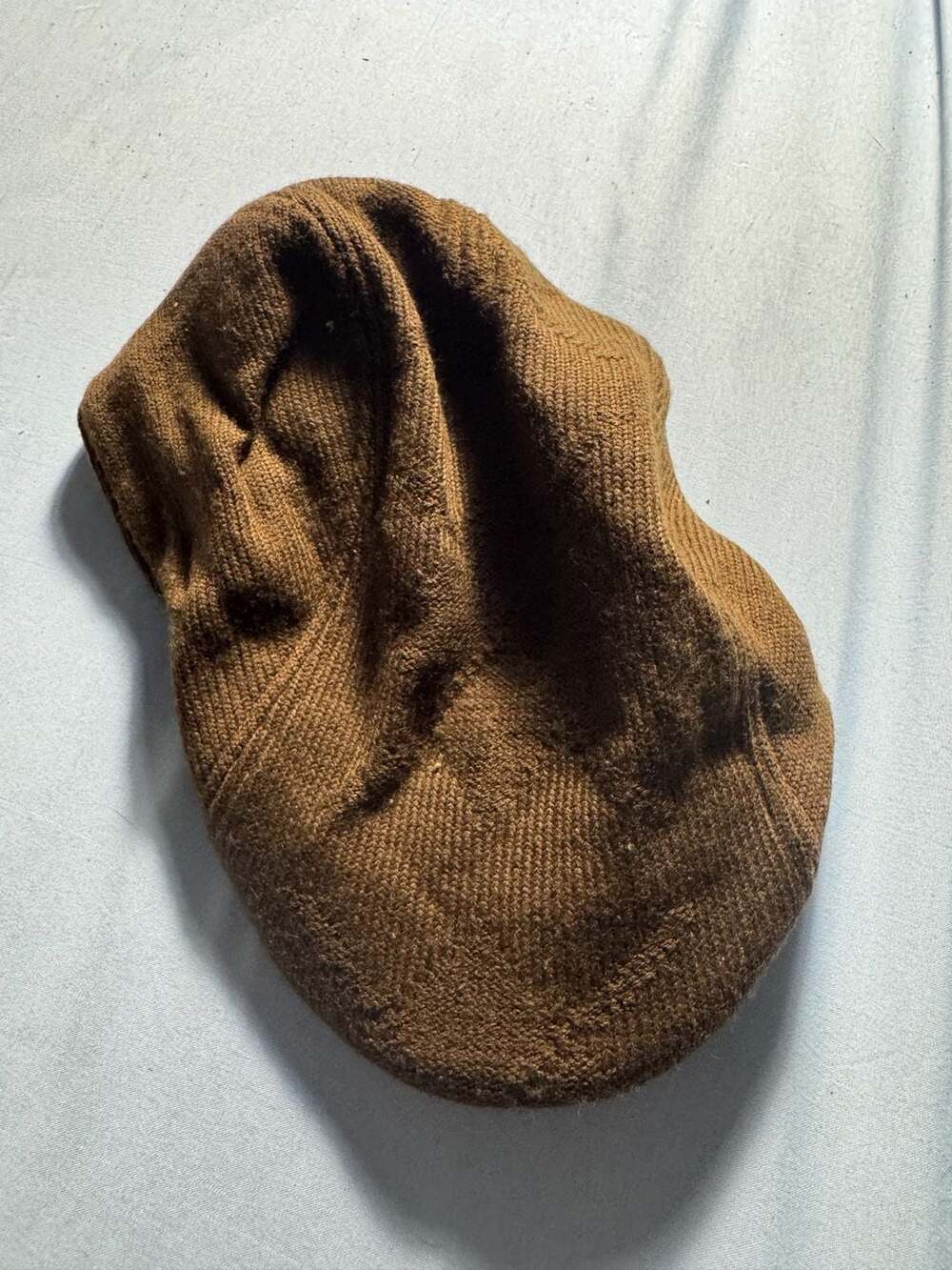 Aldo Brown Knit Flat Cap Newsboy Hat